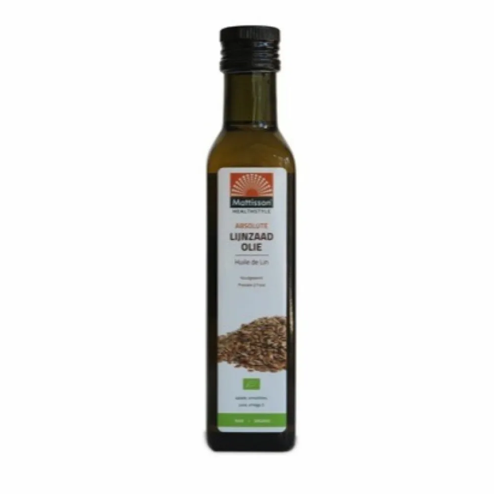 3x Lijnzaadolie Biologisch Absolute 250 ml^Mattisson Hot