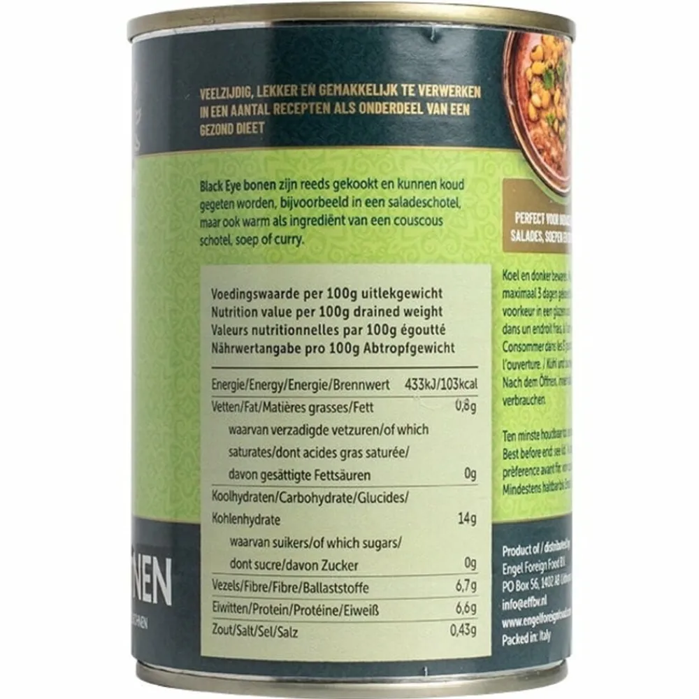 Discount 3x Black Eye Bonen 400 gr Groente