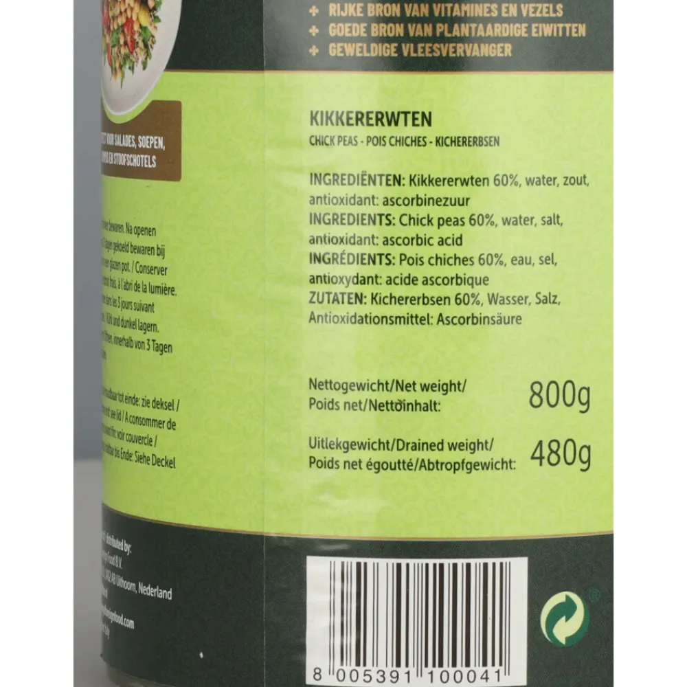 Clearance 3x Kikkererwten 800 gr Groente