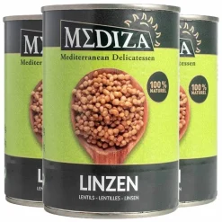 3x Linzen 400 gr^Mediza Hot