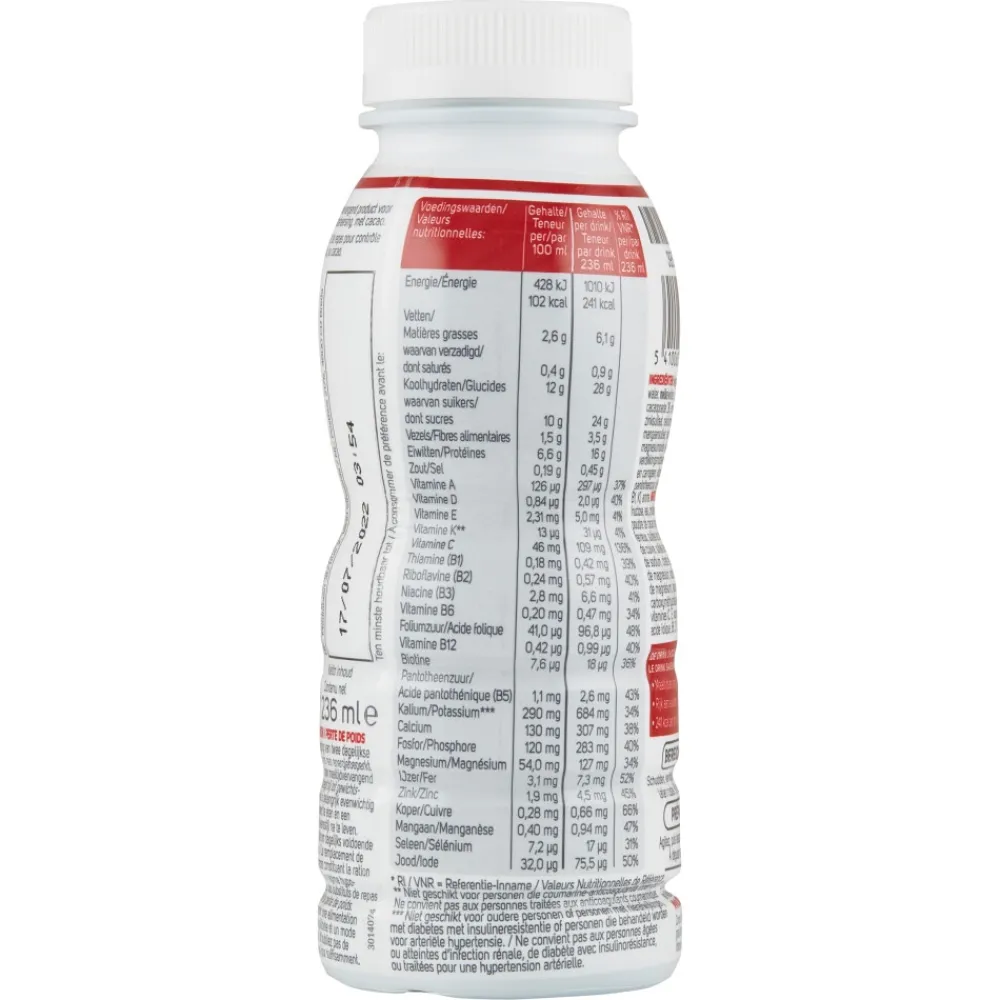 New 4x Intensive Drink Chocolade 236 ml Maaltijdvervangers