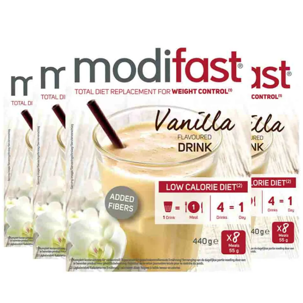 Dranken<Modifast 4x Intensive Milkshake Vanille 8 x 55 gr