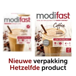 Dranken<Modifast 4x Intensive Milkshake Koffie 8 x 55 gr