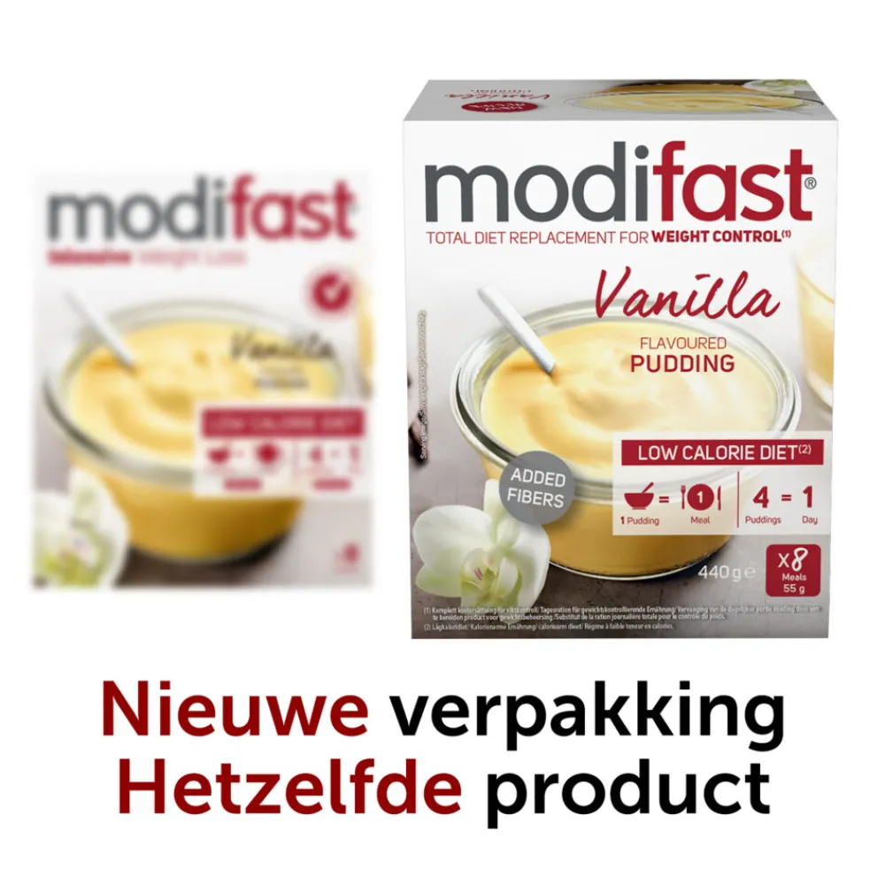 4x Intensive Pudding Vanille 8 x 55 gr^Modifast Outlet