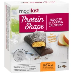Best 6x Protein Shape Reep Pure Chocolade & Sinaasappel 6 x 31 gr Snacks & Tussendoortjes|Maaltijdvervangers