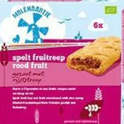 6x Fruit Rode Vruchten Eko 180 gr^Molenaartje