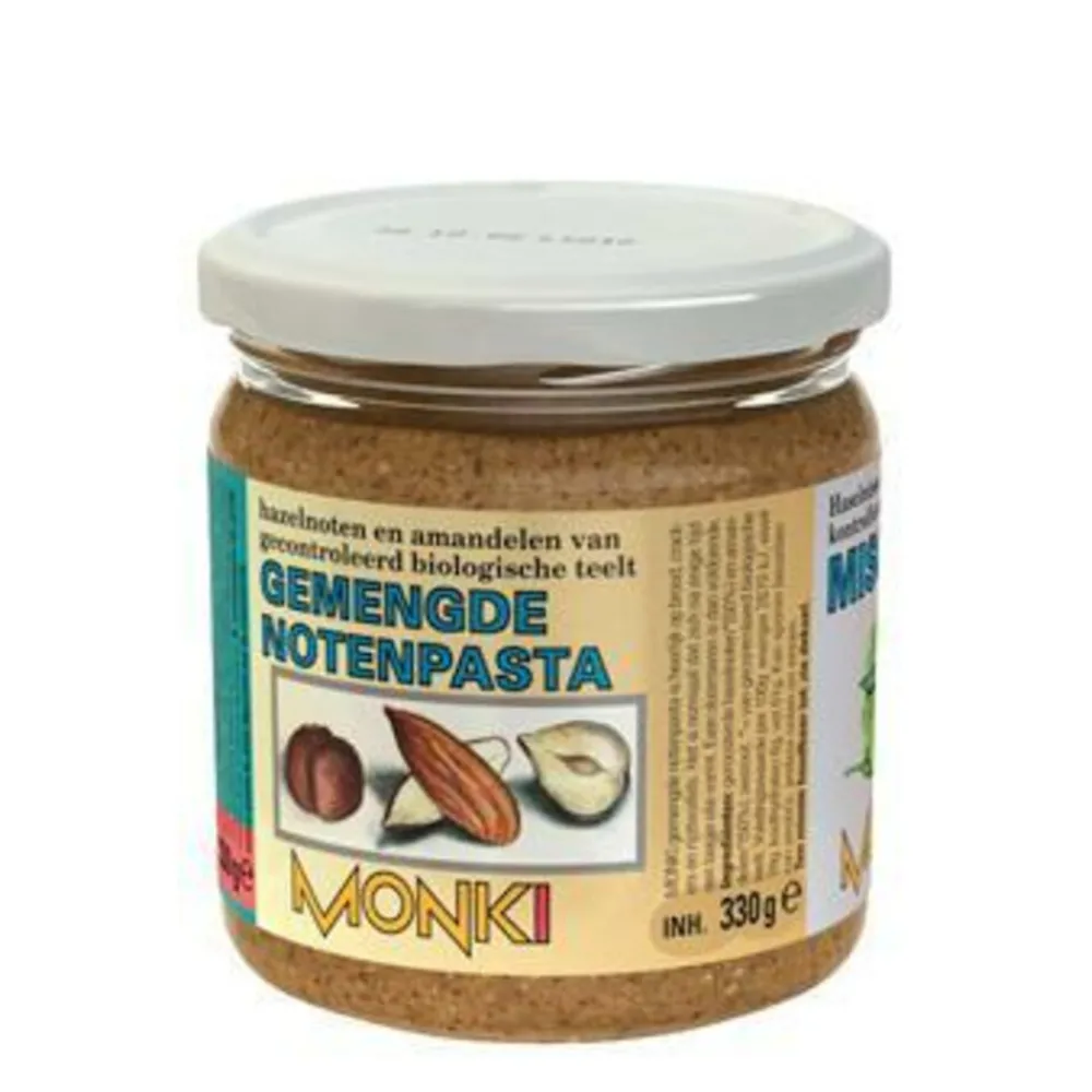 Beleg<Monki 6x Gemalen Notenpasta met Zout Bio 330 gr