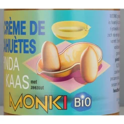 6x Pindakaas met Zout Bio 650 gr^Monki Best