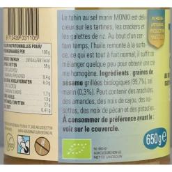 Hot 6x Tahin met Zout Bio 650 gr Beleg