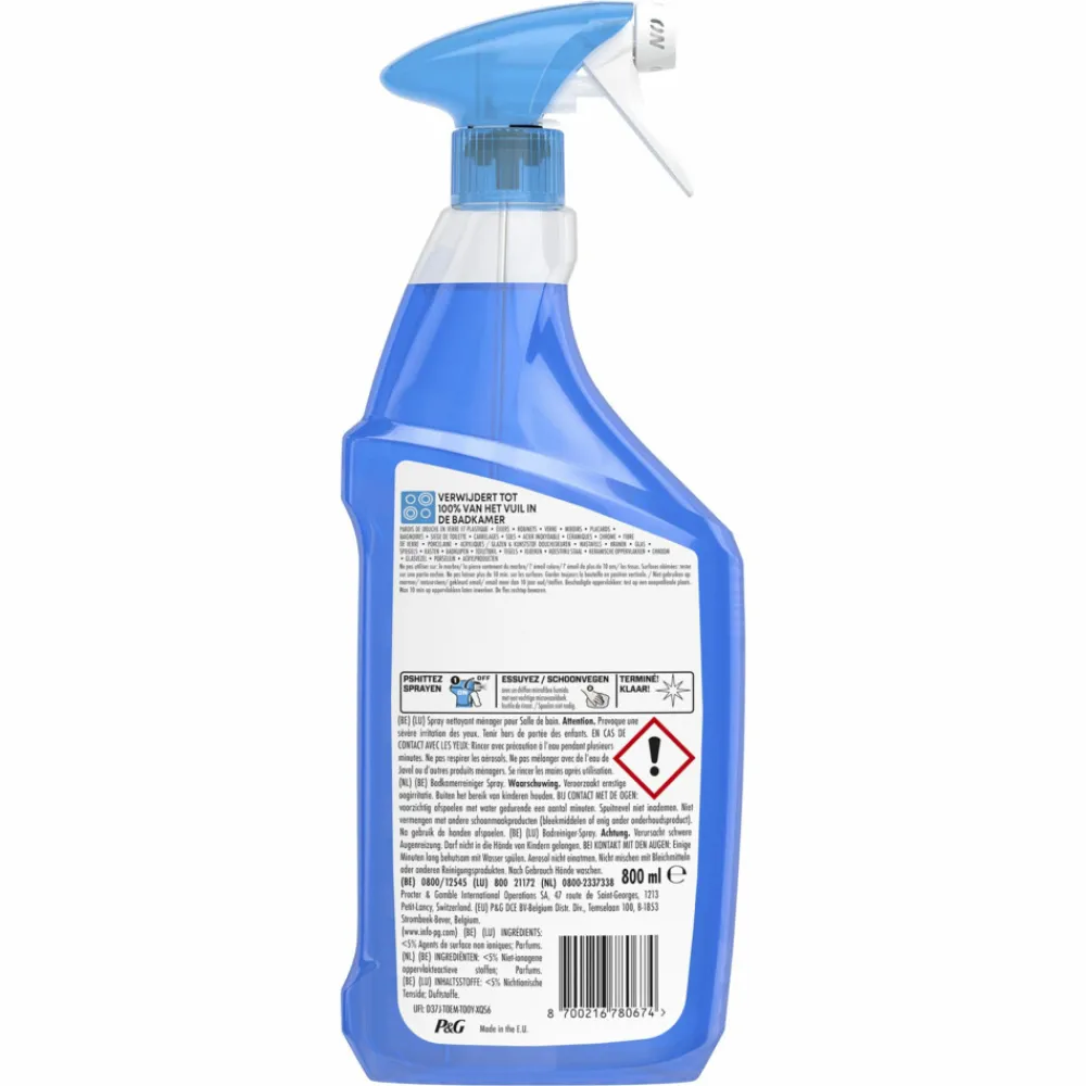 Online 10x Badkamerreiniger Spray Fresh 800 ml Badkamerartikelen