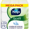 3x Soft Hybride Toiletpapier in 80% Recycled Folie 2-laags 24 stuks^Nalys Clearance