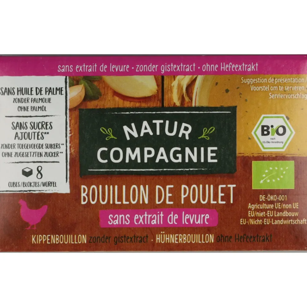 Soepen & Sauzen|Glutenvrij<Natur Compagnie 12x Kippenbouillon Glutenvrij Bio 8 stuks
