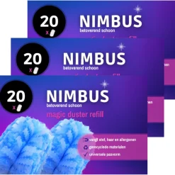 Schoonmaakdoekjes<NIMBUS 3x Magic Duster Navulling 20 stuks