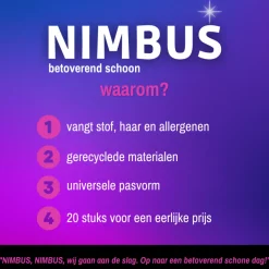 Dweilen<NIMBUS 5x Magic Vloerdoekjes Navulling XXL 20 stuks