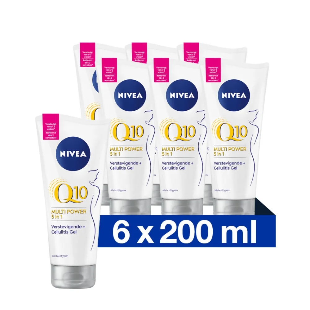 Huidverzorging<NIVEA 6x Bodygel Verstevigend Q10 + Cellulitis 200 ml