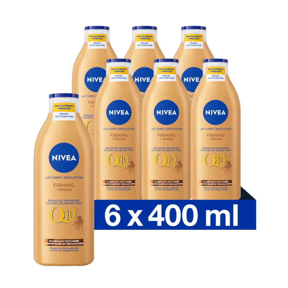 New 6x Bodylotion Firming + Bronze Q10 400 ml Huidverzorging|Zonbescherming