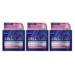 Sale 3x Cellular Filler Nachtcrème Verstevigend 50 ml Dag- & Nachtcrème