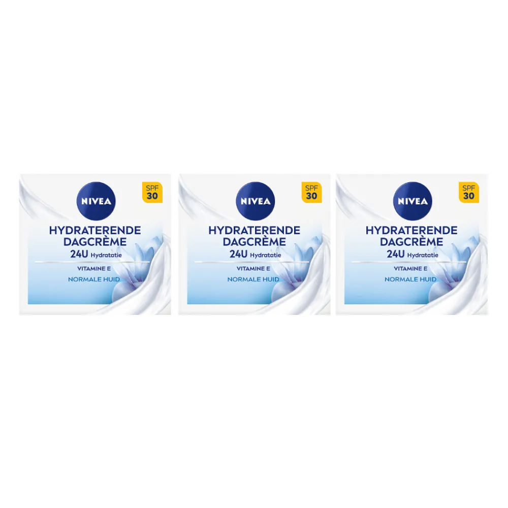Dag- & Nachtcrème<NIVEA 3x Dagcrème Hydraterend SPF 30 50 ml