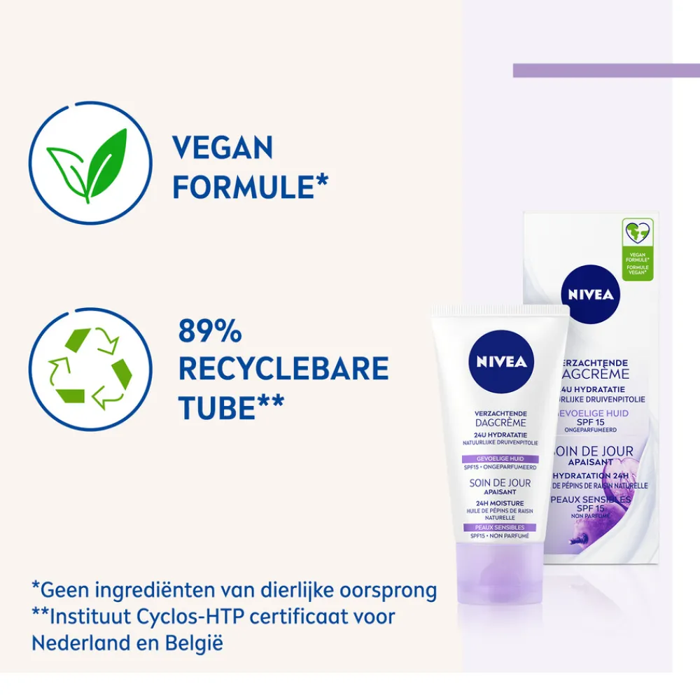 Dag- & Nachtcrème<NIVEA 3x Dagcrème Verzachtend SPF 15 50 ml