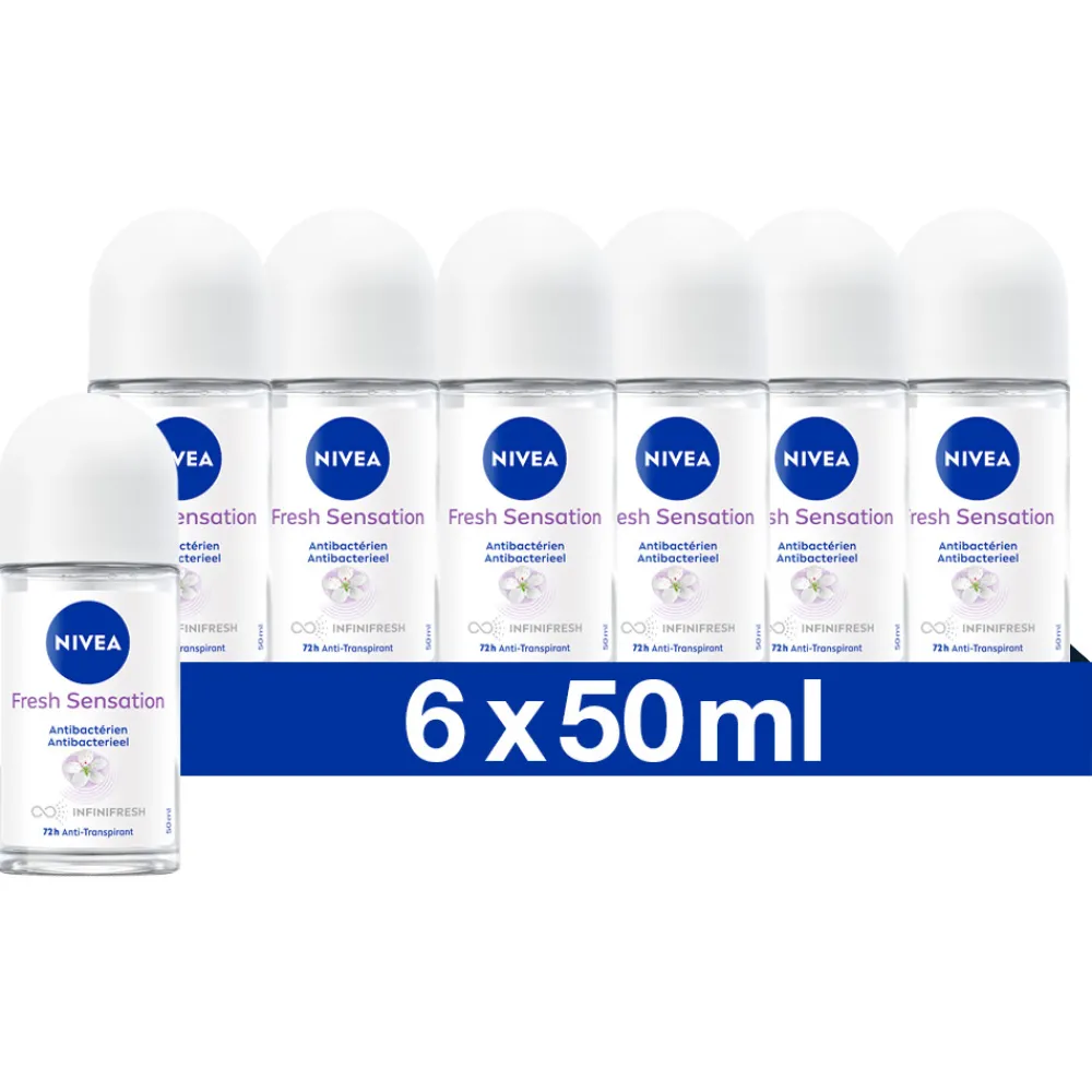 Deodorant<NIVEA 6x Deodorant Roller Fresh Sensation 50 ml