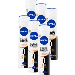 Hot 6x Deodorant Spray Black & White Ultimate Impact 150 ml Deodorant
