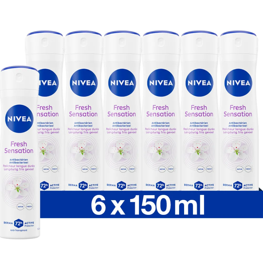 Deodorant<NIVEA 6x Deodorant Spray Fresh Sensation 150 ml