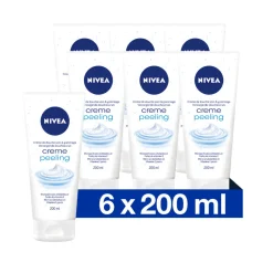 6x Douchecrème Scrub Peeling 200 ml^NIVEA Best