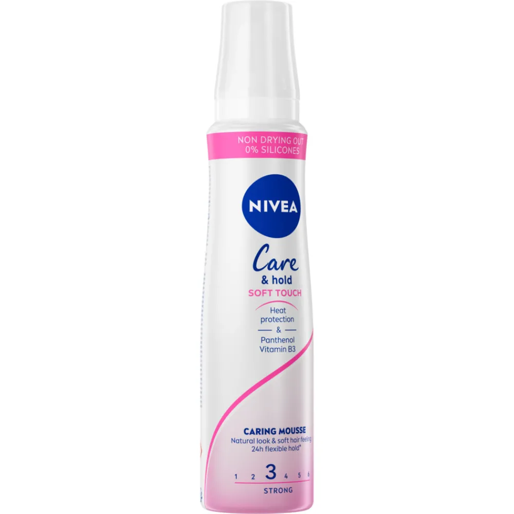 Haarstyling<NIVEA 6x Haarmousse Care & Hold Soft Touch 250 ml