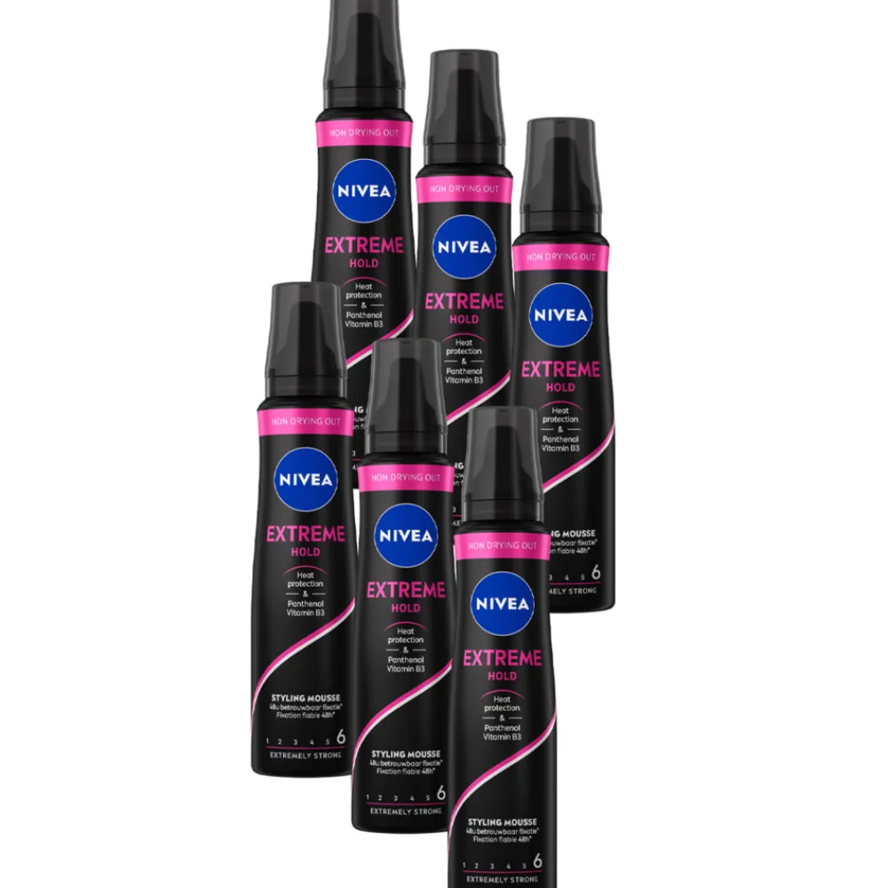 Haarstyling<NIVEA 6x Haarmousse Extreme Hold 150 ml