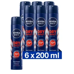 6x Anti-Transpirant Spray Dry Impact 200 ml^NIVEA Men