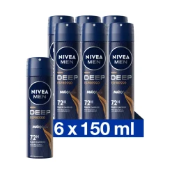 Deodorant<NIVEA Men 6x Deep Espresso Anti Transpirant Spray 150 ml