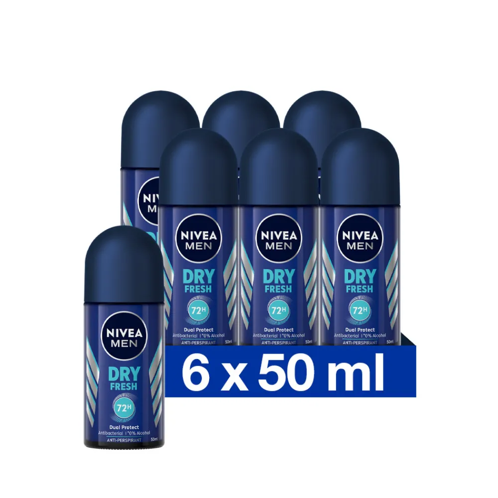 Clearance 6x Deodorant Roller Dry Fresh 50 ml Deodorant