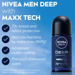 6x Deodorant Roller Deep 50 ml^NIVEA Men Discount