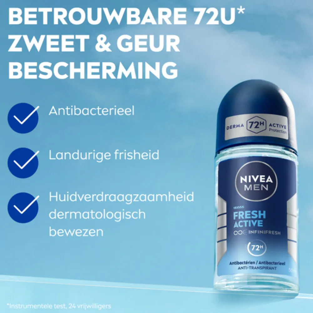 Hot 6x Deodorant Roller Fresh Active 50 ml Deodorant