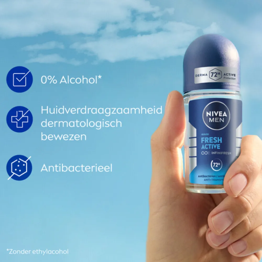 Hot 6x Deodorant Roller Fresh Active 50 ml Deodorant