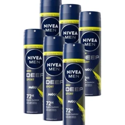 Deodorant<NIVEA Men 6x Deodorant Spray Deep Sport 150 ml