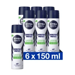 6x Deodorant Spray Sensitive Protect 150 ml^NIVEA Men Best