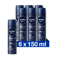 6x Deodorant Spray Deep 150 ml^NIVEA Men Outlet