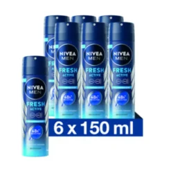Deodorant<NIVEA Men 6x Deodorant Spray Fresh Active 150 ml