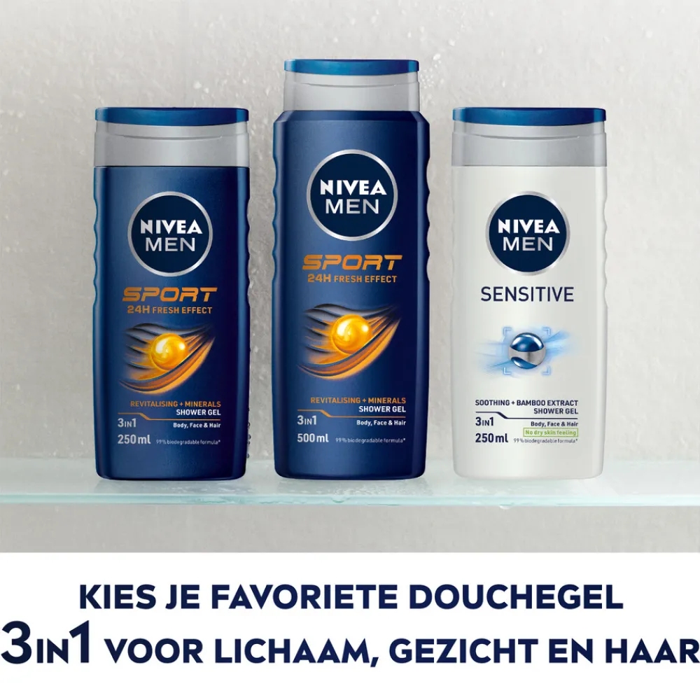 6x Douchegel Sensitive 250 ml^NIVEA Men Sale