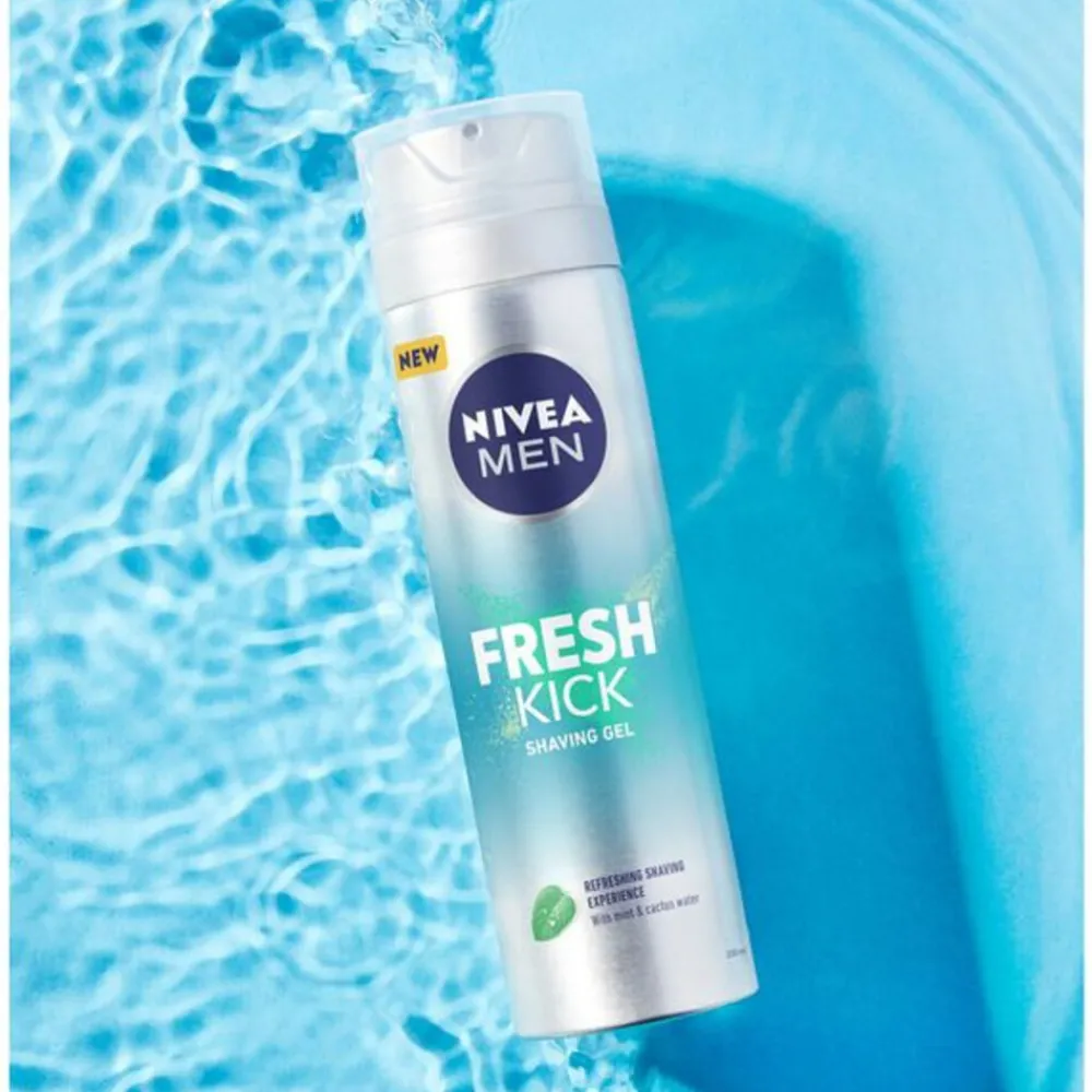Scheren & Ontharen<NIVEA Men 6x Scheergel Fresh Kick 200 ml