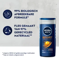 Bad & Douche<NIVEA Men 6x Sport Douchegel 250 ml