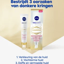 3x Oogcontourcrème Luminous 630 15 ml^NIVEA Outlet