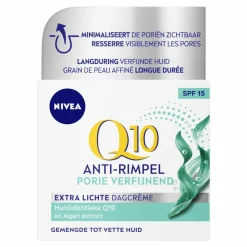 3x Q10 Dagcrème Anti-Rimpel Extra Licht SPF 15 50 ml^NIVEA New