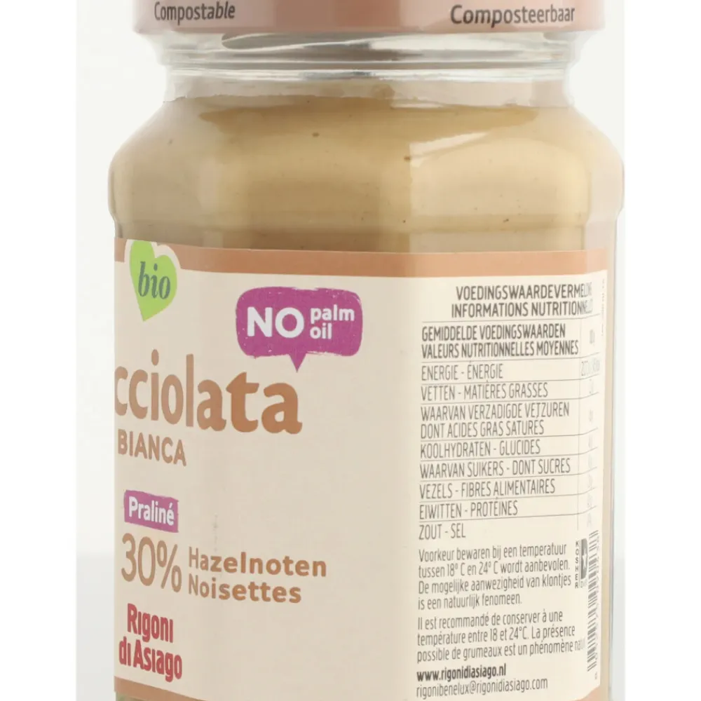 6x Hazelnootpasta Wit 250 gr^Nocciolata Outlet