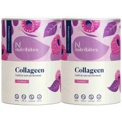 2x Collageen Framboos Poeder 360 gr^Nutribites Clearance