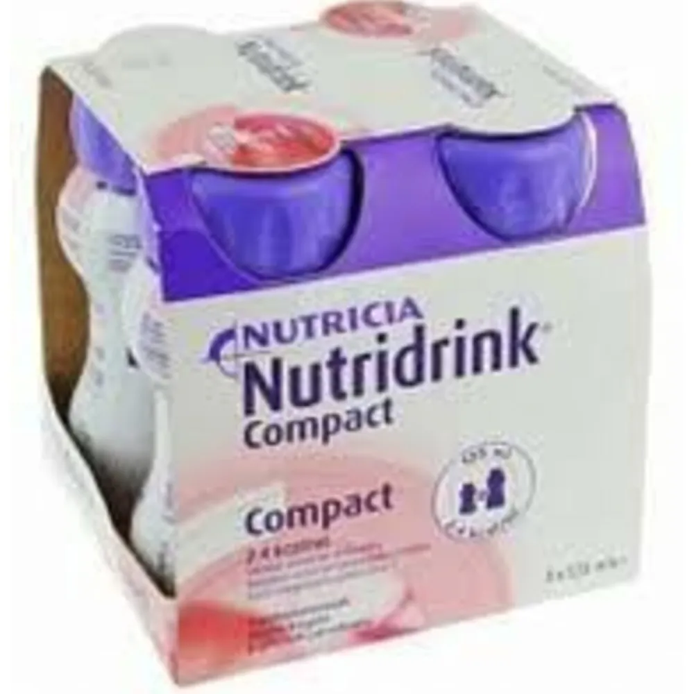 6x Compact Aardbei 4-Pack 125 ml^Nutridrink Online