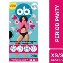 2x Herbruikbaar Menstruatie Ondergoed XS/S^OB Discount