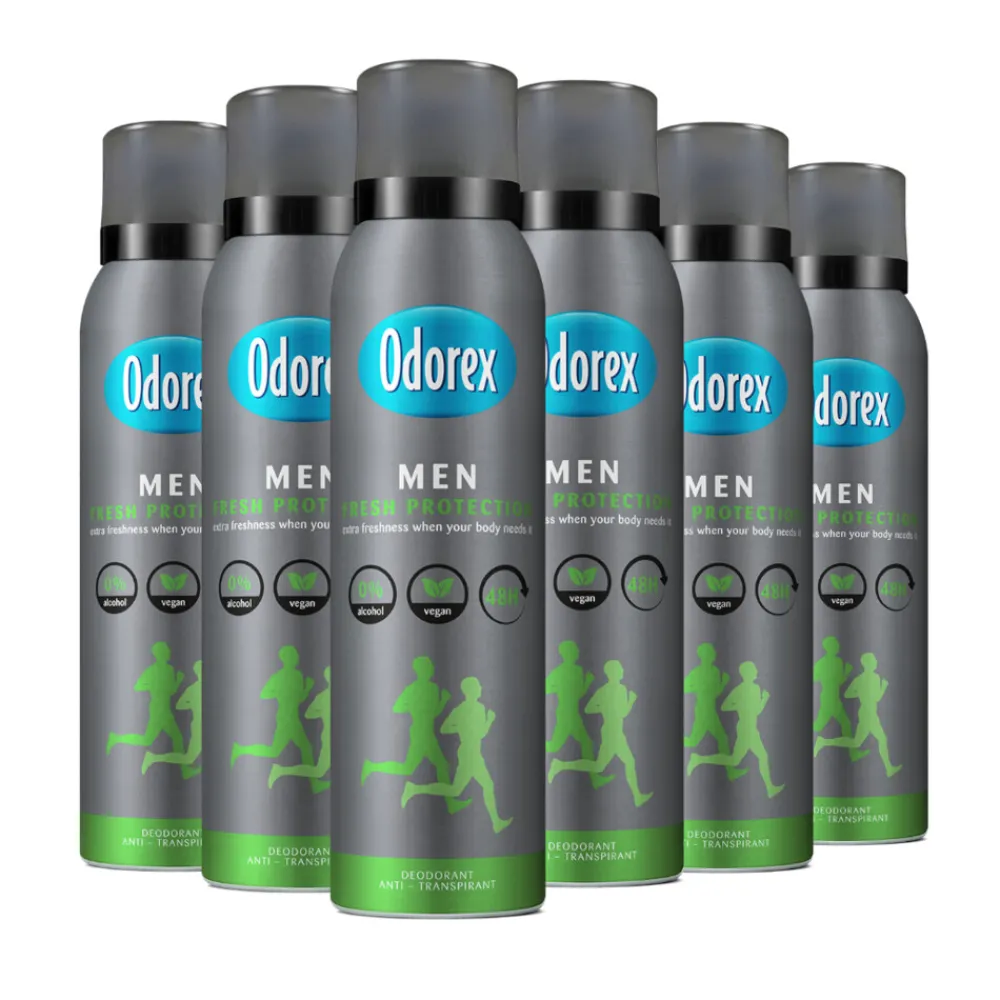 6x Deodorant Spray For Men Fresh Protection 150 ml Deodorant