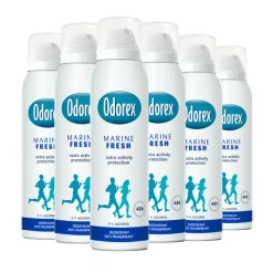 6x Deodorant Spray Marine Fresh 150 ml^Odorex Hot